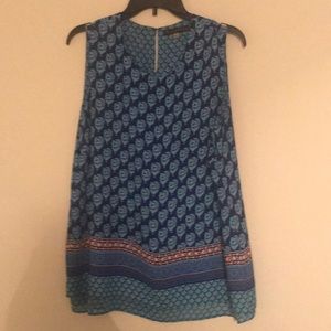 Rose and Olive Sleeveless Top